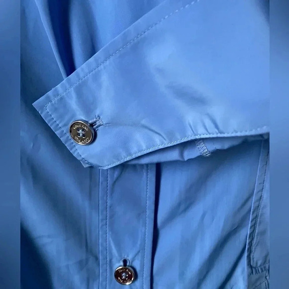 Calvin Klein Light Blue Lightweight Polyester Clinch Jacket Long Sleeves Size L - Picture 4 of 7